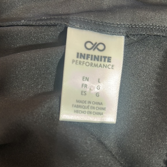 INFINITE PERFORMANCE WOMEN CROPPED WORKOUT ZIPPED LONG SLEEVES JACKET BLACK L - Picture 6 of 6